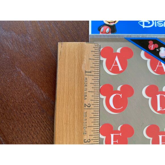 Disney Mickey Icons Alphabet Scrapbook Stickers - Picture 3 of 4